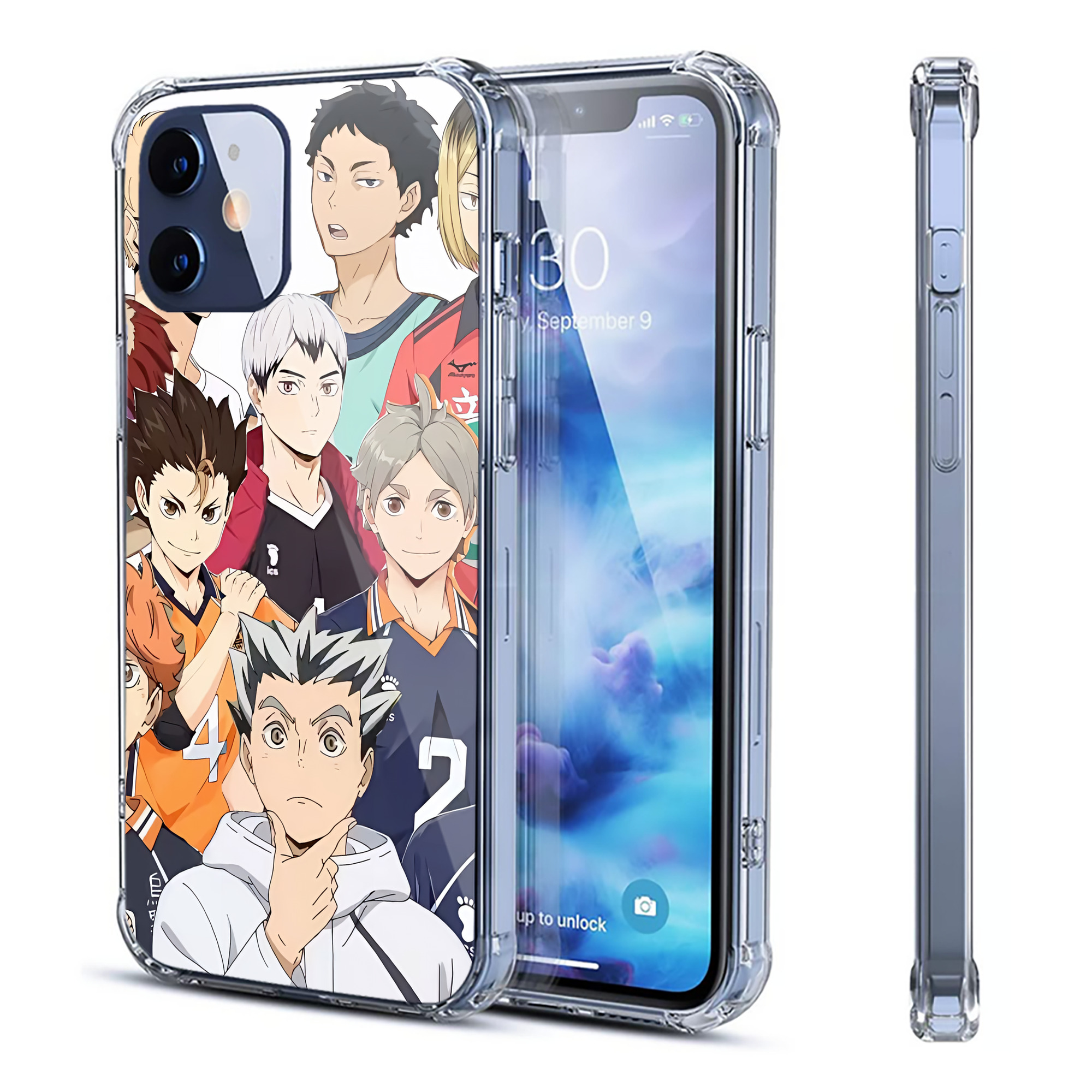（画像用） ハイキュー!! Haikyu!! 【iPhone 12シリーズ対応】透明スマホケース（クリアソフトケース）